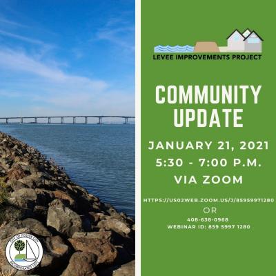 Join us for the Levee Improvements Project Community Update on January 21