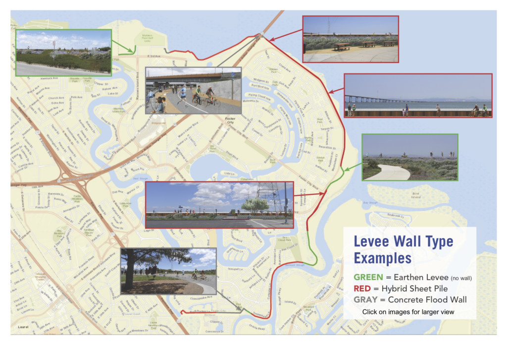 Levee Project Wall Type Examples Map
