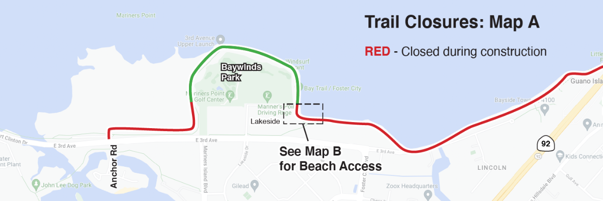 map of baywinds park access